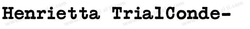 Henrietta TrialConde字体转换